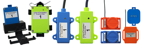 Transpondeurs Protime Elite (fil ou rechargeable), LS (fil ou rechargeable), RF, RF-I, RK, RC ainsi que les puces UHF RFiD Chronelec